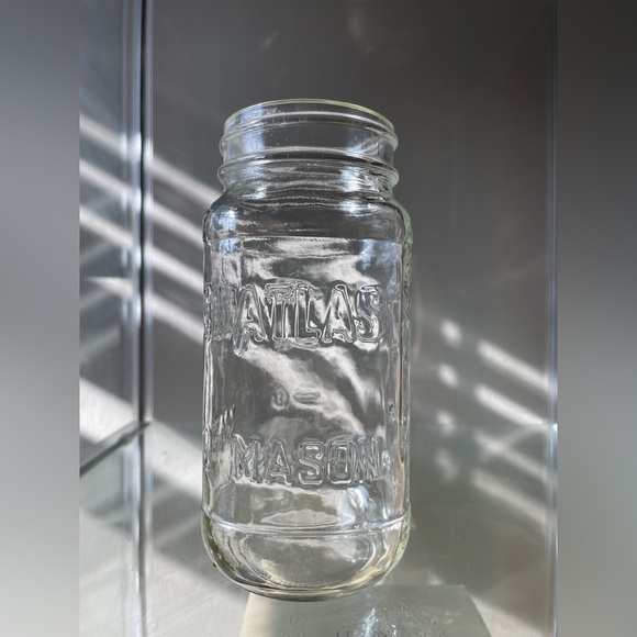Glass Atlas Mason Jar - Picture 1 of 7